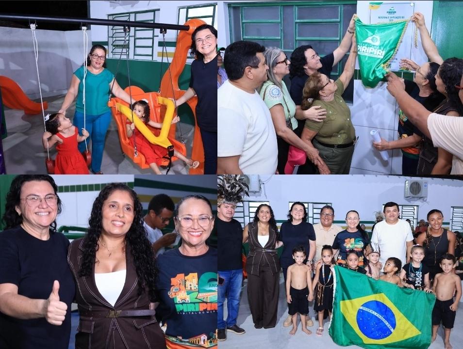Prefeitura de Piripiri inaugura Centro de Ensino de Tempo Integral na comunidade Pequi