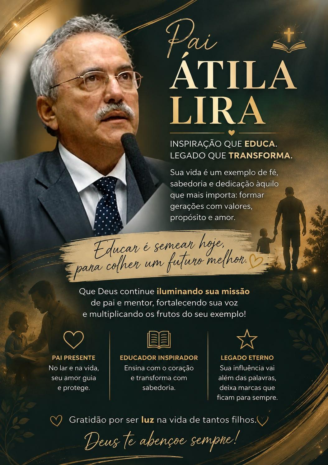 Ex-deputado Átila Lira recebe homenagem pelo Dia dos Pais