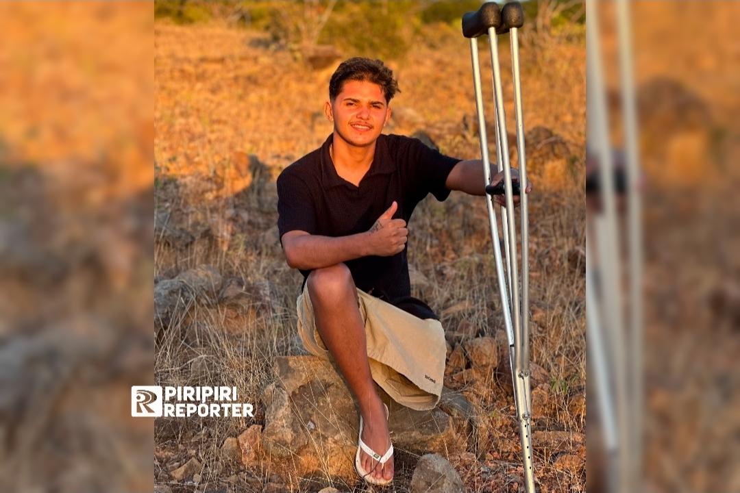 Jovem que perdeu a perna em acidente precisa de ajuda; família faz campanha