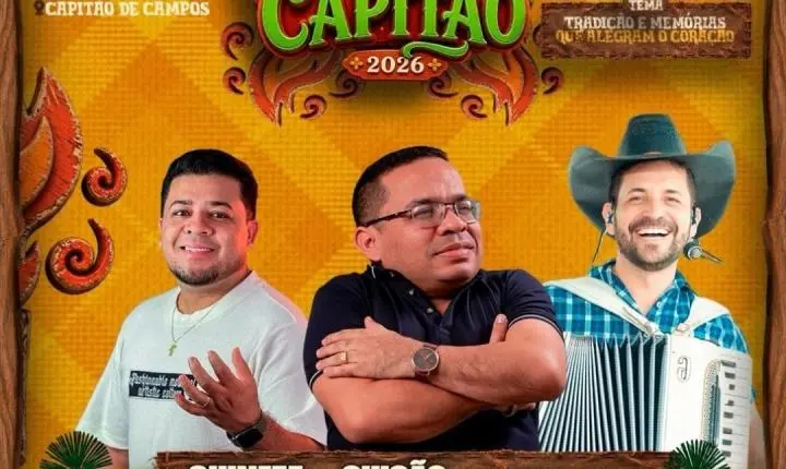 Capitão de Campos realiza tradicional Arraiá nesta sexta e sábado!