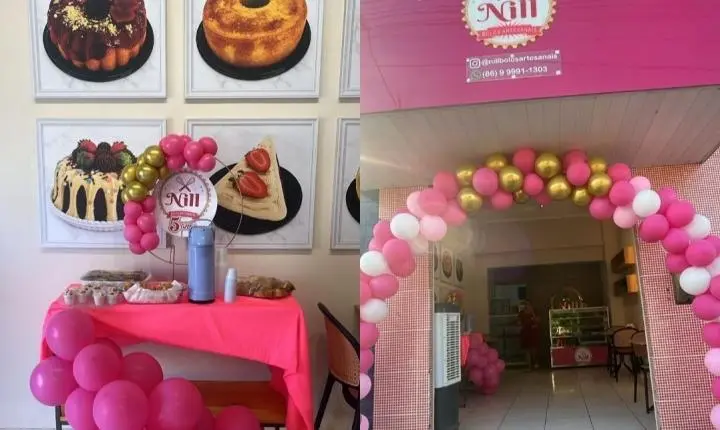 Nill Bolos celebra 5 anos com coffee break neste sábado em Piripiri