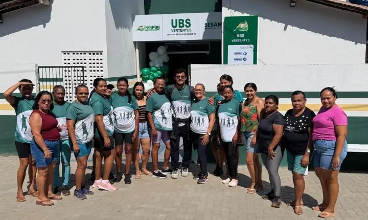 Prefeitura de Piripiri inaugura novas instalações da UBSF Ana Pinheiro dos Santos Souza, na comunidade Vertentes