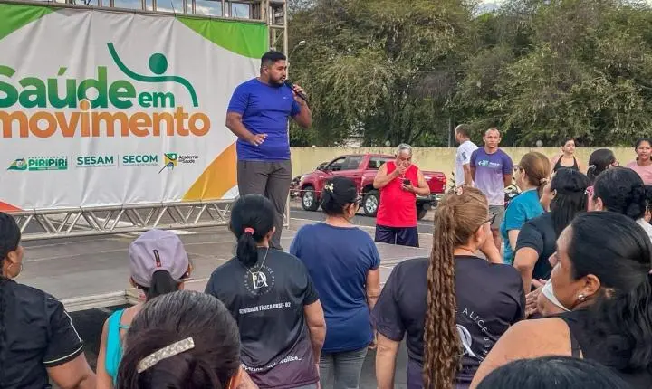 Prefeitura de Piripiri promove atividades físicas gratuitas por meio do projeto Saúde em Movimento