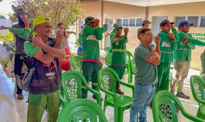 Prefeitura de Piripiri promove palestra sobre segurança do trabalho e uso de EPIs