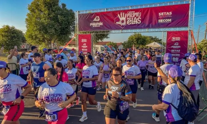 Prefeitura de Piripiri realiza primeira corrida “Piripiri por Elas” pelo enfrentamento à violência contra a mulher