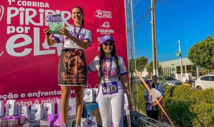 Prefeitura de Piripiri realiza primeira corrida “Piripiri por Elas” pelo enfrentamento à violência contra a mulher