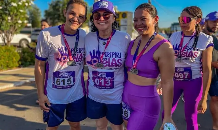 Prefeitura de Piripiri realiza primeira corrida “Piripiri por Elas” pelo enfrentamento à violência contra a mulher